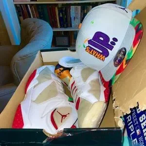 Nike Air Jordan 7 Retro Hares (2015) with Vintage New Whats Up Jock hat Nike | Shoes | Nike Air Jordan 7 Retro Hares 25 With Vintage  main image 3
